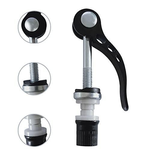 Bike Seat Quick Release Clamp, Bicycle Seatpost Quick Release, MTB Mountain Bike Seat Clamp Quick Release Accessories, 5 Pack Black