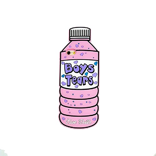 UCLL iphone 7 plus case iphone 8 plus 3D Cartoon Cute Candy Color Silicon Gel Cover for 5.5 inch Iphone 7plus iphone 8 plus Shockproof Stylish Cell Phone Skin Shell for Fashion Girls (bottle pink)