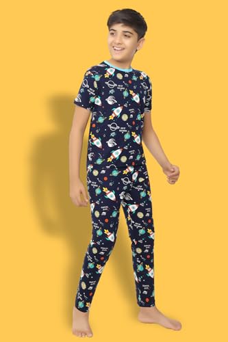 Image of Ninos Dreams Boys Cotton Coord Set /Boys Night Suit /Boys Loungewear /Boys Night Dress