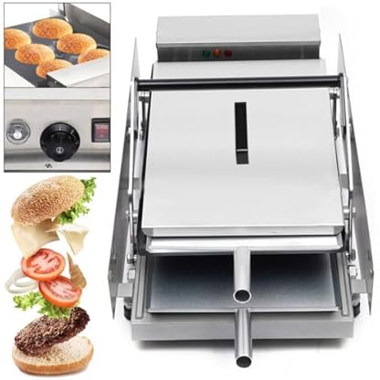 Kontaktgrill Grill, 2000W Hamburger Maschine, Temperatur Einstellbar 50-300°C, Sandwich Maker für Bäckereien, Restaurants, Kioske, Kantinen – Bild 8