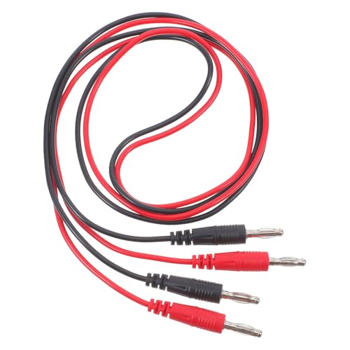 GLEAVI 2個入りスタッカブルバナ グテストリード:マルチメーター用4mm銅線オス-オス電気テストケーブル - 電気テストリード