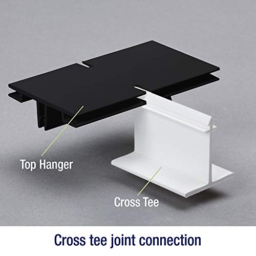 Ceilingmax 100 Sq. Ft. Black Surface Mount Grid Kit #TOP4