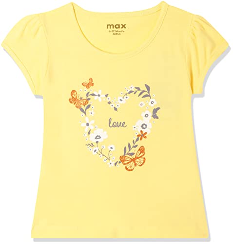 Image of Max Girls Printed Round Neck T-Shirt