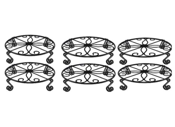 Crafts Impex Metal Plant Stand, Gamla Stand, Flower Pot Holder (B & Pack of 6) (B0DF6KY5SP) Amazon Price History, Amazon Price Tracker