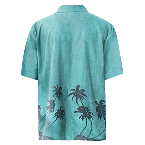 Men's Cotton Summer Tropical Shirts Casual Short Sleeve Button Down Hawaiian Shirts Hawaiian Shirt, M-4XL3