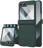 STORMTAL for Samsung Galaxy Z Flip 6 Case/Z Flip 7 FE Case, Hinge Protection, Built-in Screen Protector, Wireless Charging, Slim Rugged Phone Protective Case for Galaxy Z Flip 6 Green