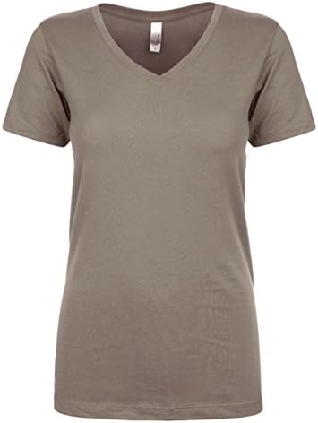 Next Level Womens Ideal V-Neck Tee (N1540) Warm Gray s