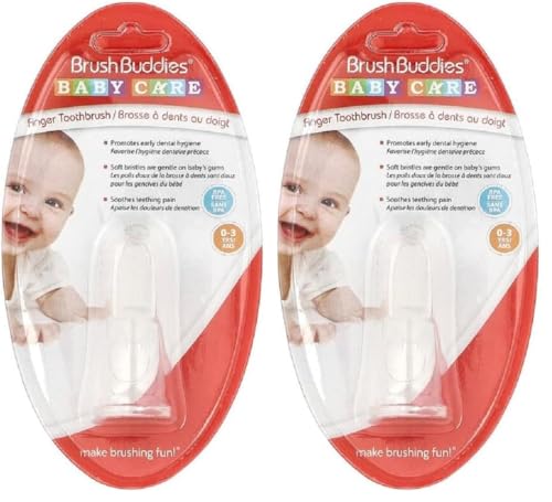 Brush Buddies Baby Finger Toothbrush,1 Count(Pack of 2)