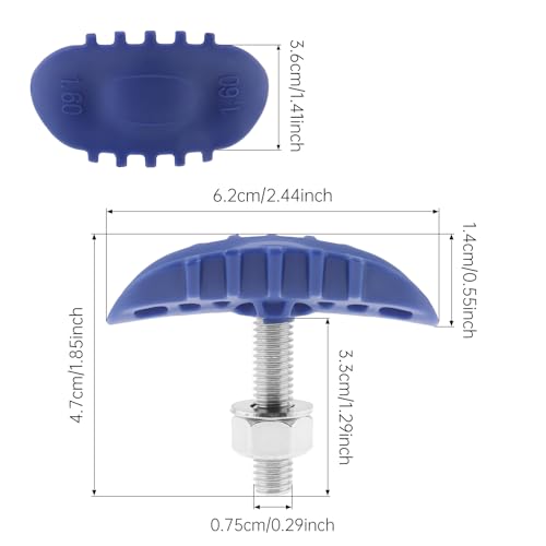 Image of Windance Wheel Rim Lock Inner Tire Lock Replacement for Motorcycle Motocross Dirt Bike Pit Bike (Blue, 1.6inch)