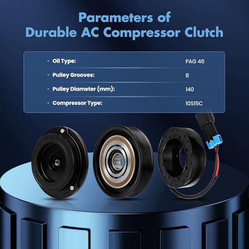 Image of ECCPP AC Compressor Clutch Kit for Freightliner 108SD 6.7L 8.3L 2012-2025