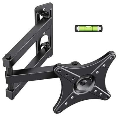 IWORKBOARD Full Motion TV Monitor Wall Mount Bracket for Most 13-32 Inch LED LCD Flat Curved Screen, 360° Rotation Swivel Tilt Extension?Adjustable Articulating Arms, Max VESA 100x100mm up to 33lbs