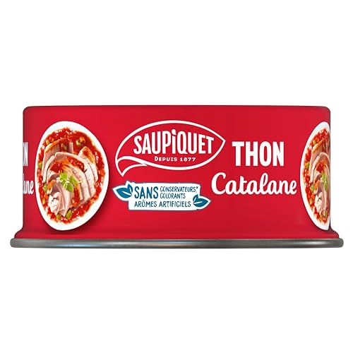 SAUPIQUET - Thon Sauce Catalane - À Consommer Chaud ou Froid - Issu d'une Pêche Traçabilité...