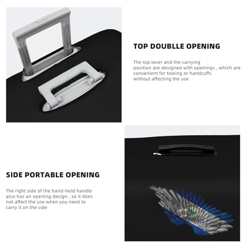 Travel Luggage Cover Wings Colombian Colombia And Nicaragua Flag 1 Fashion Washable Baggage Suitcase Protector Fit For Luggage Small4