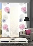 Home Fashion Set-Angebot Schiebegardinen Rawlins (SCOPPIO), Set-Größen, inkl. hochwertigem Zubehör (3, Flieder, 88999)
