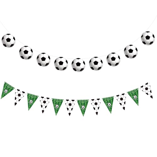 Soccer Party Decorations - Soccer Banner for 2026 World Soccer Cup | Happy Birthday Soccer Banner Backdrop for Soccer Party Decorations - Soccer Sport Theme Party Decor Favors Supplies for Home Wall
