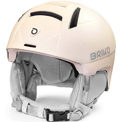 Briko Perla Casco de esquí/Snow, Mujeres, Matt Quartz Pearl-White Antique, Large