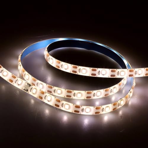 KARELLS Striscia LED 1 Metri Bianco Caldo,LED Striscia,3000K,Sotto l'armadietto Luci per Vetrina,Cucina,Scrivania,Retroilluminazione TV