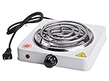 Cooktops Single Electric Burner Portable Hot Plate Stove Camping Cook Dorm RV Countertop Electric Kitchen Stove