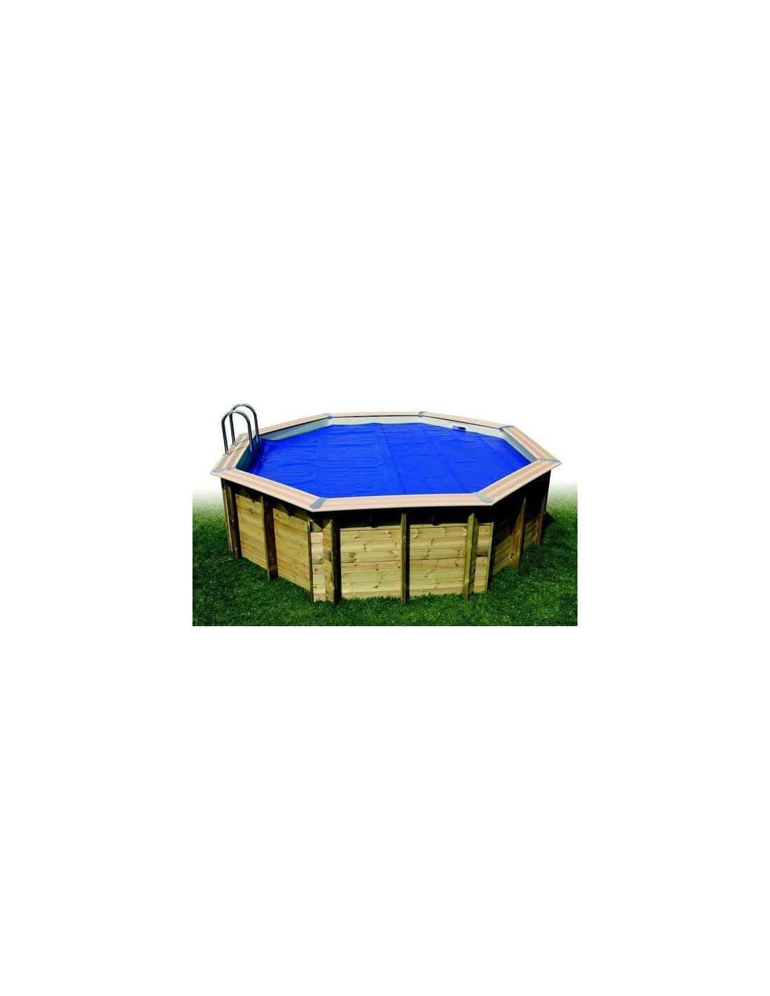 Ubbink Bâche à Bulles bordée pour Piscine octogonale allongéee 400x820cm