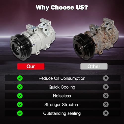 Image of cciyu Air Conditioning Compressor for Toyota Tundra 4.7L 2000-2006