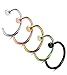 Jstyle 20G 5 Pcs a Set 316L Stainless Steel Nose Rings Hoop Nose Piercing Body Jewelry 8mm