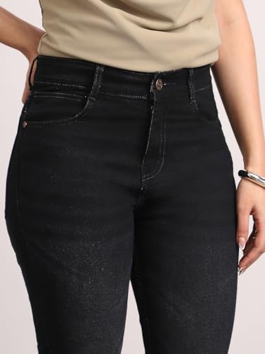 Image of Urbano Fashion Women's Mid Rise Bootcut Washed Jeans Stretchable