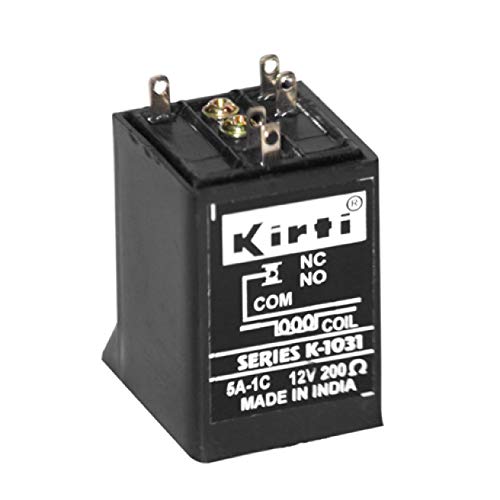 Image of Kirti 12v Relay 5 Amp Single Contact (Sc) Electromagnetic Relay Solid State Electromagnetic Power Relay
