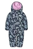 Mountain Warehouse Frosty Thick Padded Ski Suit - Half Fleece Lined,Toddler Hooded Snowsuit, Winter Printed Children Snowsuit Navy (Printed) Baby Size 18-24 Months