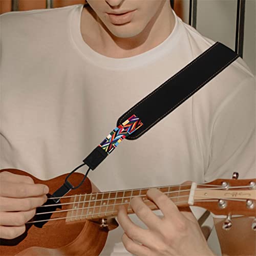 Sangle de guitare pratique et pratique en coton PU – Sangle pliable pour guitare et ukulélé – Multicolore – Taille… - Les Beatles, Paul McCartney, John Lennon, RIngo Starr, George Harrison Sangle de guitare pratique et pratique en coton PU - Sangle pliable pour guitare et ukulélé - Multicolore - Taille… – Image 3