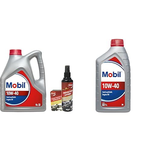 Mobil 10W40 Motor Yağı ve Araç Bakım Seti (4L + Gojo Bakım Seti)