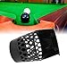 Glomora 6pcs Billiard Pockets, Plastic Billiard Pool Table Pockets, Pool Table Billiard Pockets, Including 4 Corner Pockets and 2 Side Pockets