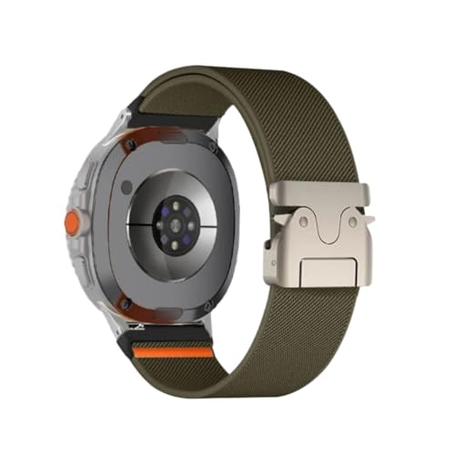 ナイロン編み伸縮性パラシュートバンド Samsung Galaxy Watch 8 Ultra 2 / Galaxy 8 Classic 46mm /8 40 44mmに適合(GrS,For 8 Classic 46mm)