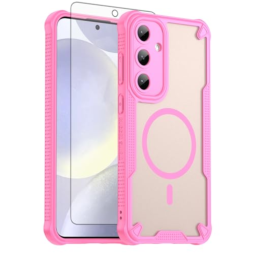 Coque Samsung S25 Plus compatible MagSafe Asuwish avec protège-écran mat