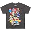 Straw Hat Crew Character Collage - Pigment Dye Black