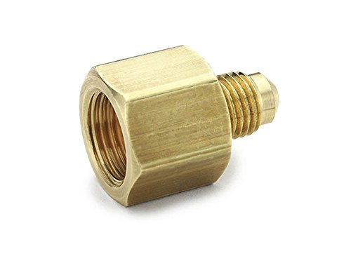 Parker Hannifin 661FHD-6-8-pk10 Connector, Brass, 45 Degree Flare Fitting, 3/8" Male Flare Tube x 1/2" Female Flare Tube (Pack of 10)