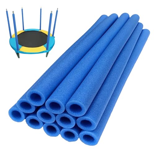 Tubos de espuma para cama elástica, 12 unidades, resistentes a la intemperie, cubiertas de espuma de 40 cm para trampolín, postes de trampolín, accesorios de barras de trampolín