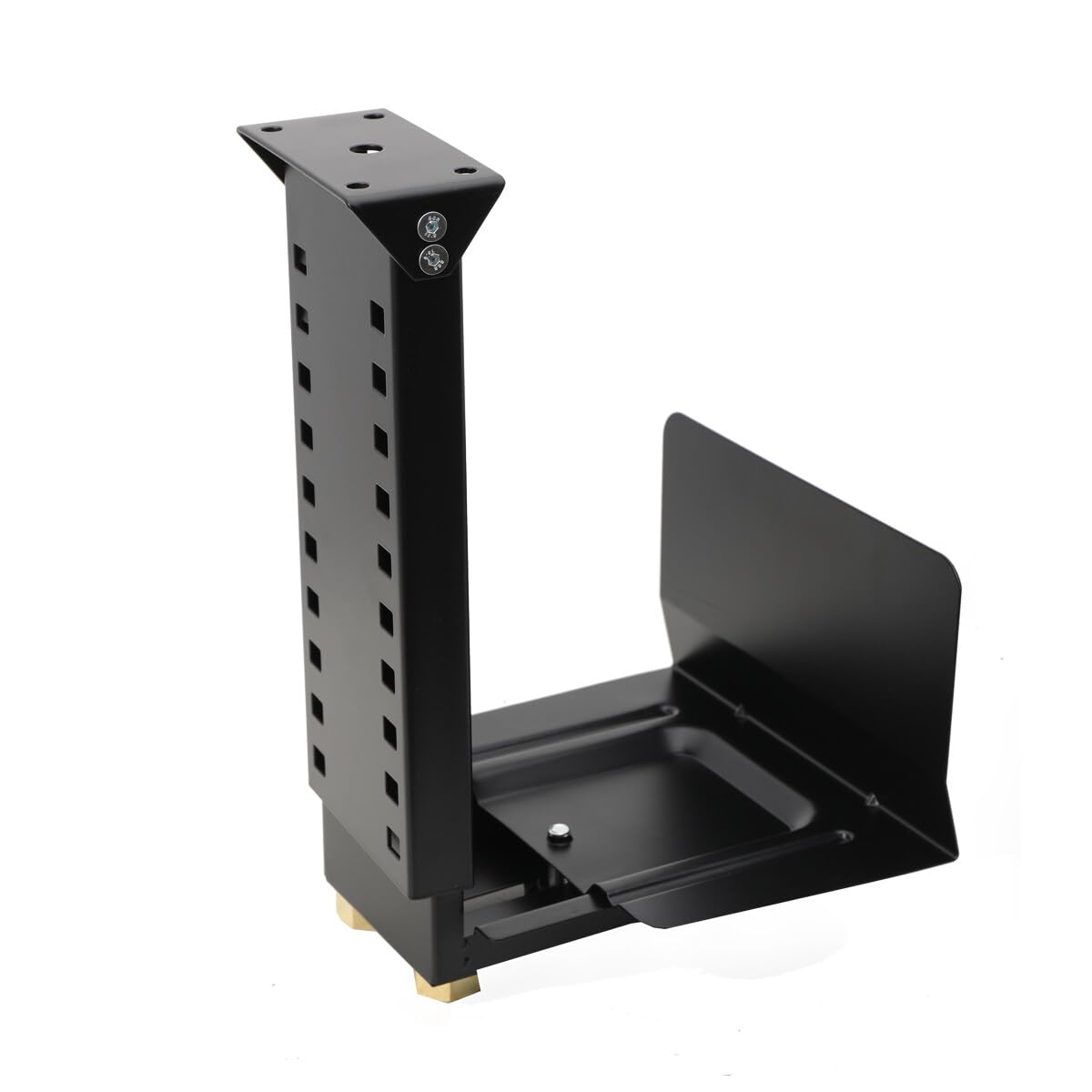 TABODD Under Desk PC Mount, Adjustable Height and Width Computer Tower Stand Under Computer Case Holder Desk PC Tower Stand CPU Holder Max Load 25kg