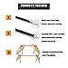 Lummily Universal Replacement Bungee Cords for Zero Gravity Chair Zero Gravity Recliner Repair Tool Lounge Recliner Repair Kit(Brown,4Cords)