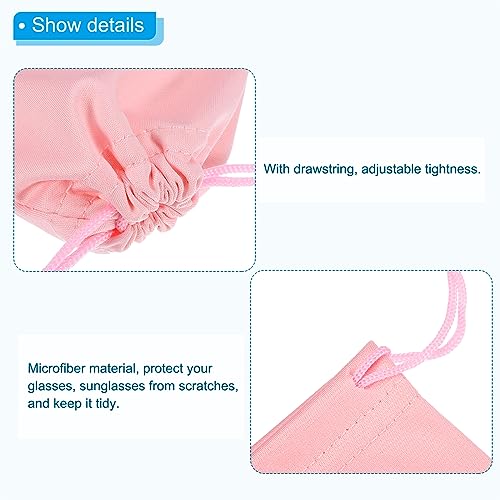 Image of PATIKIL Microfiber Glasses Bag, Sunglasses Pouch Eyeglass Bag Soft Sunglass Case with Eyeglasses Cleaning Cloth