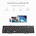 iClever Foldable Keyboard, BK08 Bluetooth Keyboard with Sensitive Touchpad (Sync Up to 3 Devices), Tri-Folding Pocket-Sized for Windows Mac Android iOS