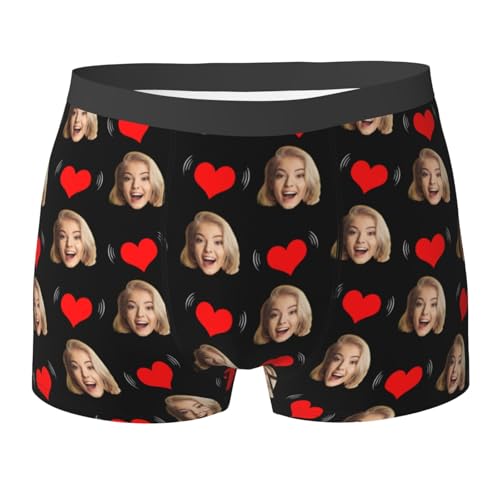 Generisch Boxershorts Mit Gesicht Foto Unterhose Herren Personalisierte Boxershorts Männer Unterwäsche Lustige Retroshorts Personalised Geschenke Boxers Weihnachten Geburtstag Vatertagsgeschenk 2025
