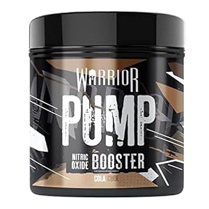 Warrior Pump Non Stim Pre-Workout Powder 225g – Nitric Oxide Supplement – Contains Citrulline Malate, Cyclic Dextrin for Energy, Focus, and Performance – 30 Servings (Cola Cube)