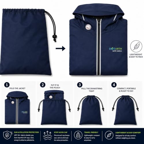 Image of D-EARTH Premium Sun + Air pollution Protection Jacket for Women