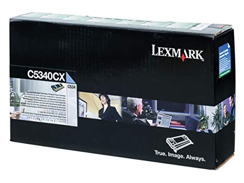 Toner cyan Lexmark C5340CX original pour impressions laser nettes de 7000 pages