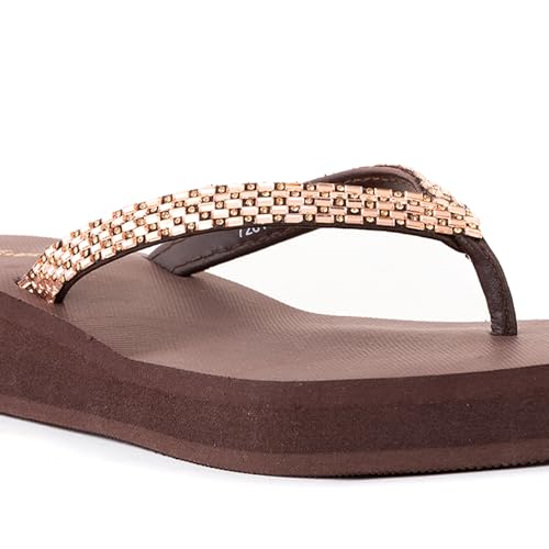 Image of Khadim's Waves Platform Heel Slippers for Women