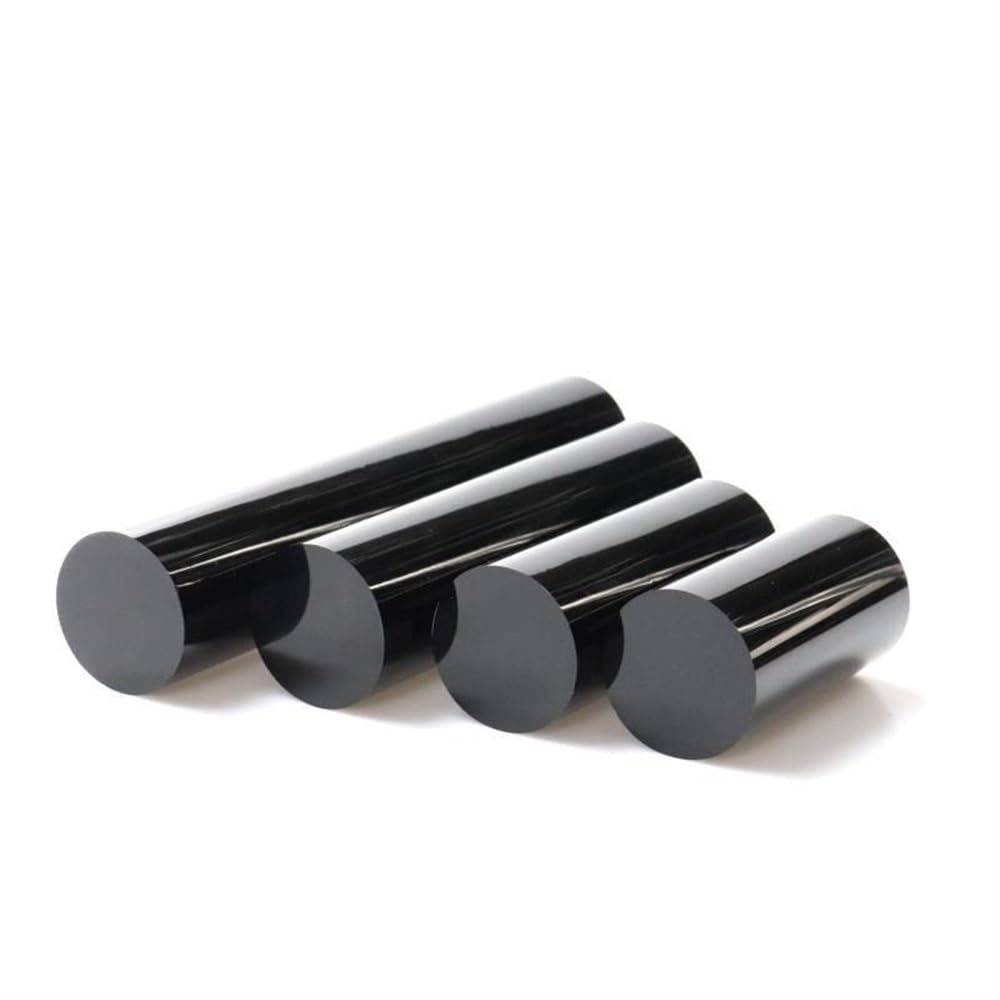 Czarne akrylowe pręty do ciast, grube, okrągłe patyczki od m do 30 mm, idealne do topperów do ciast, akrylowych prętów (30 mm x 150 mm)