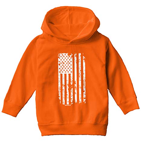 Haase Unlimited White American Flag - Distressed Toddler/Youth Fleece Hoodie