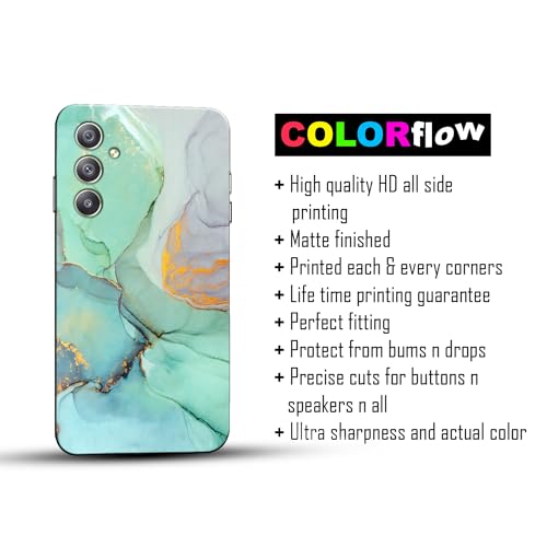 Image of COLORflow Back Cover Compatible with Samsung Galaxy A34 5G | Beautiful Green Marble | Designer Printed Hard CASE Bumper Back Cover Compatible with Samsung A34 5G