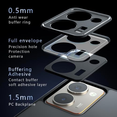 Image of Matte PC+TPU Back Cover Case for Realme P3 Ultra 5G, Air Bag Protection, Anti-Fingerprint, Micro Arc Edge, Never Turns Yellow, Skin-Friendly Feel, Black