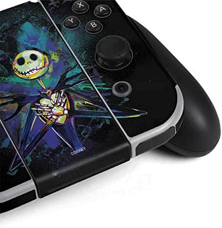 Skinit Decal Gaming Skin Compatible with Nintendo Switch OLED (2021) - Officially Licensed Disney The Nightmare Before Christmas Jack Skellington Art Design
